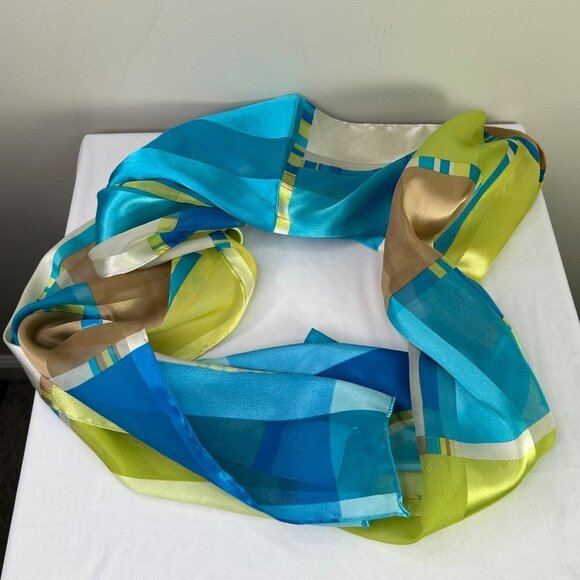 Y2K blue sheer‎ scarf - Picture 1 of 5